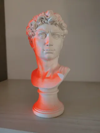 Statua David Michelangelo Pop Art Fluo