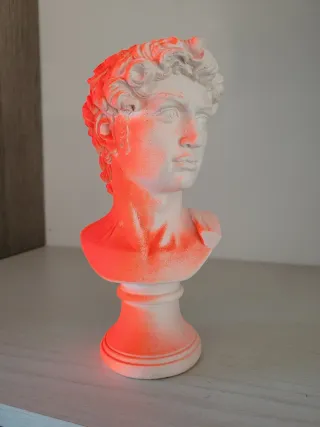 Statua David Michelangelo Pop Art Fluo