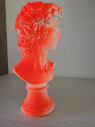 Statua David Michelangelo Pop Art Fluo