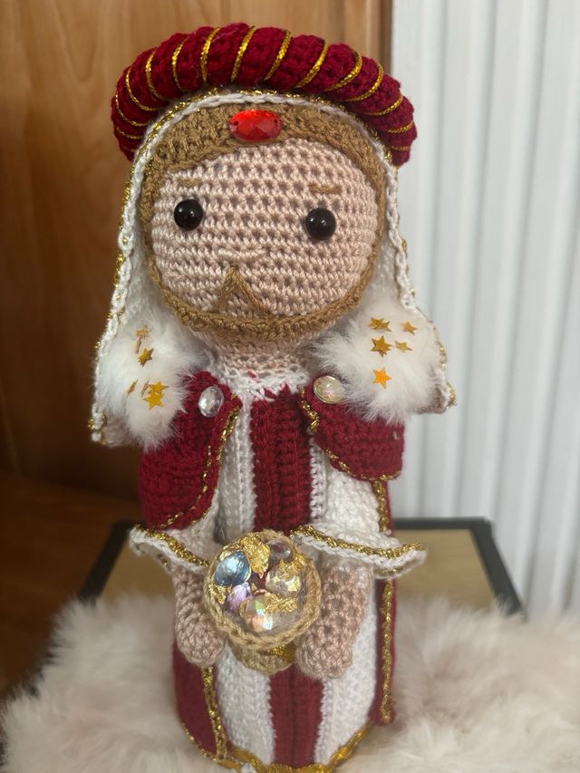 Belén de crochet artesanal