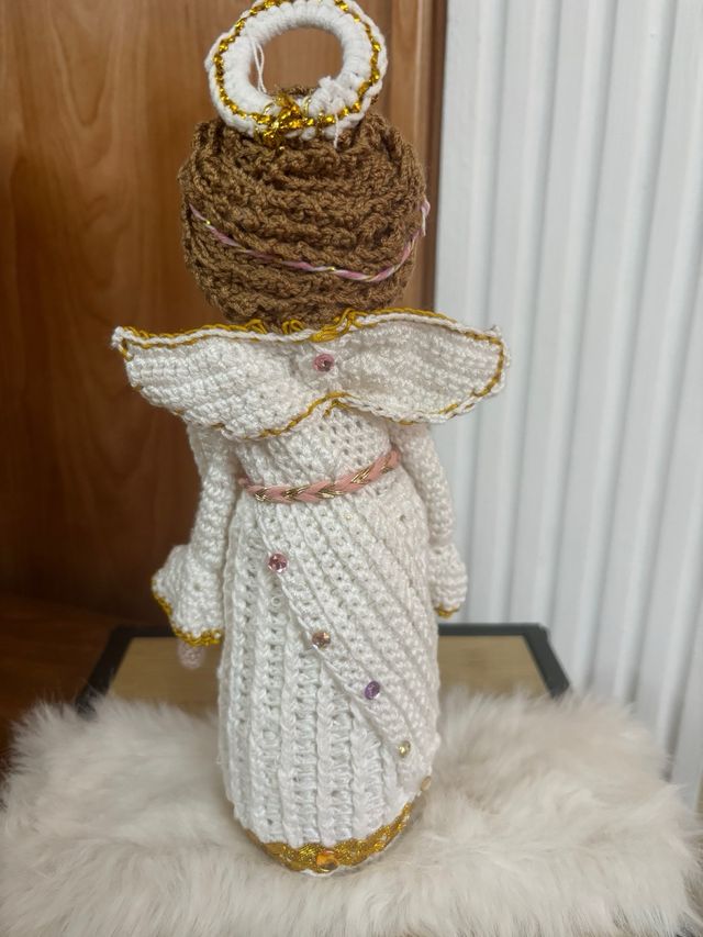 Belén de crochet artesanal