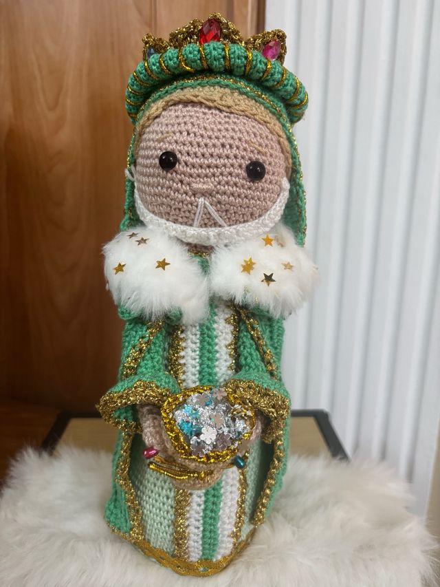 Belén de crochet artesanal