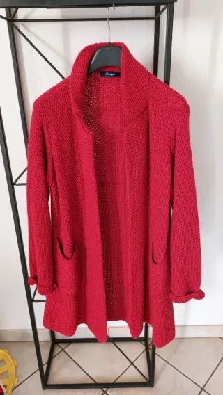 Cappottino Vestgiò lana rosso taglia unica
