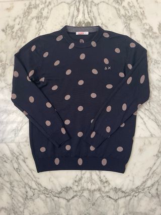 Maglia SUN68 6 anni 100% lana pois