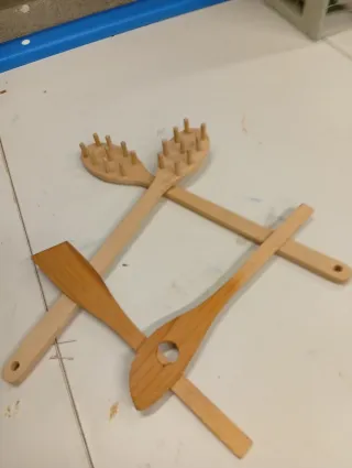 Set mestoli da cucina in legno