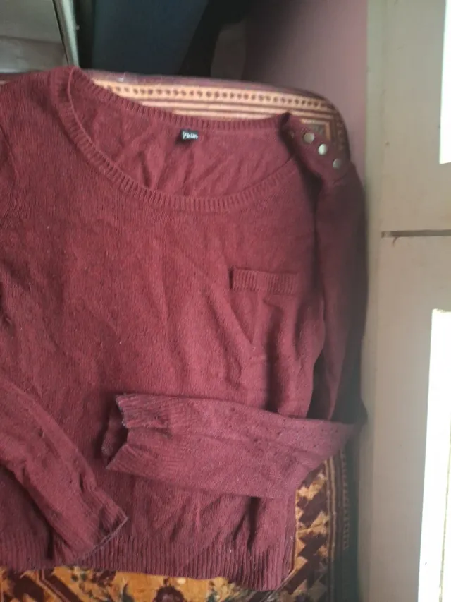 Jersey mujer granate talla M