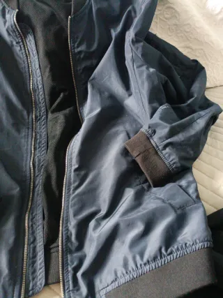 Cazadora ans Bear azul talla M hombre