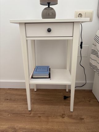 2 Mesitas Noche Ikea Madera Blanca