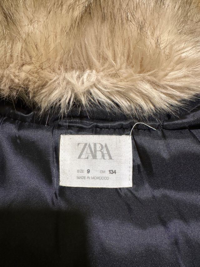 Abrigo ZARA marrón 9 años