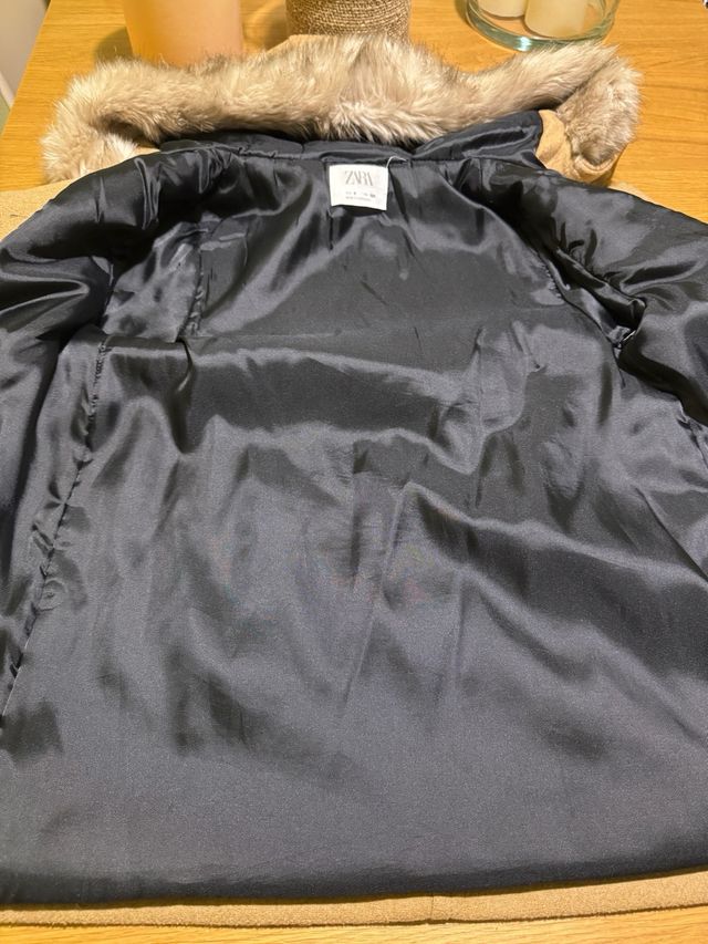 Abrigo ZARA marrón 9 años