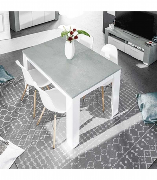 Mesa Comedor Kendra Extensible. Cemento