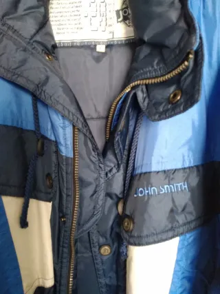 Cazadora JOHN SMITH azul y blanca
