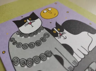 Quaderno Arbos ecologico gatti viola e verde