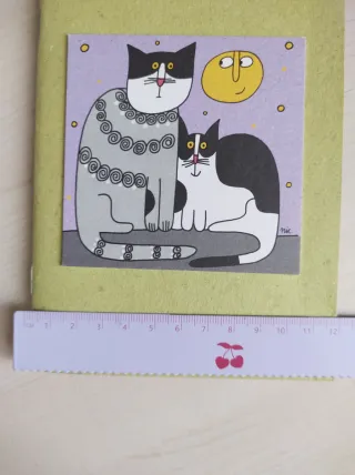 Quaderno Arbos ecologico gatti viola e verde