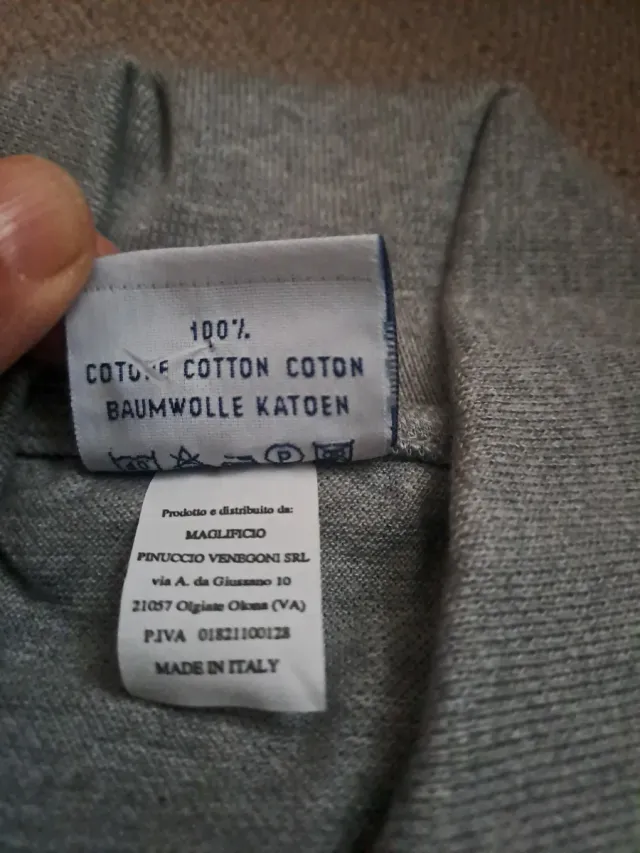 Polo da lavoro uomo grigio