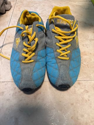 Zapatillas Kappa urbanas azul y amarillo
