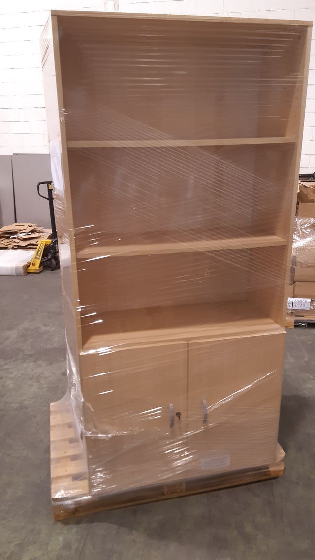 Armario haya 2 estantes con puertas