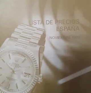 Catálogo Rolex Oyster