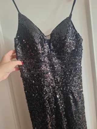 Mono fiesta lentejuelas negro