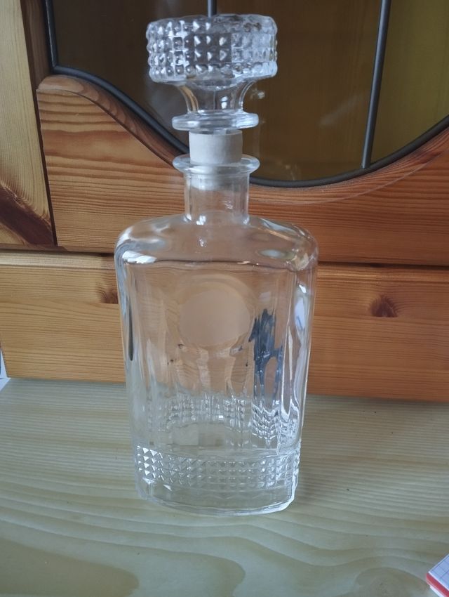 Bottiglia da liquore Vintage Cristallo Decorata