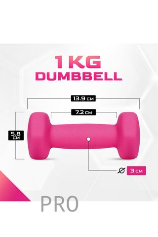 Par de mancuernas de neopreno 1kg