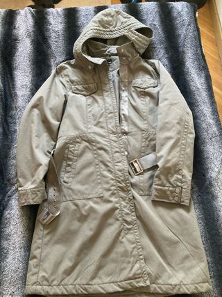 Abrigo verde mujer de H&M talla 44