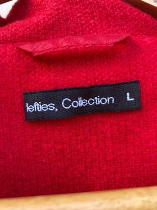 Abrigo mujer de paño rojo Talla L