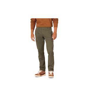 Pantalón Cargo Slim Fit Elástico Verde