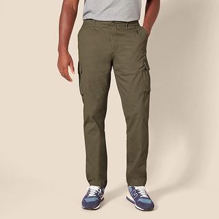 Pantalón Cargo Slim Fit Elástico Verde
