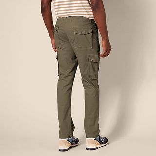 Pantalón Cargo Slim Fit Elástico Verde