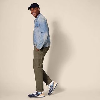 Pantalón Cargo Slim Fit Elástico Verde