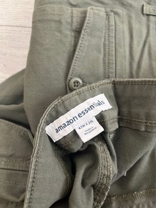 Pantalón Cargo Slim Fit Elástico Verde