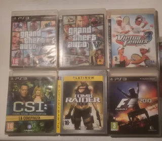 Lote 5 Juegos PS3: GTA V, IV, Virtual Tennis 3, CS