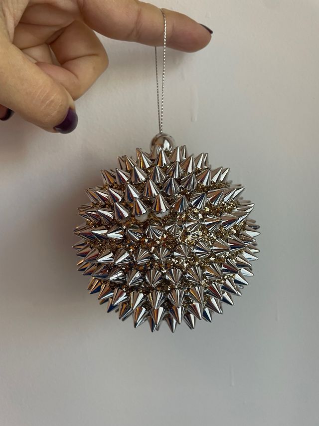 Pallina Natale Borchiata