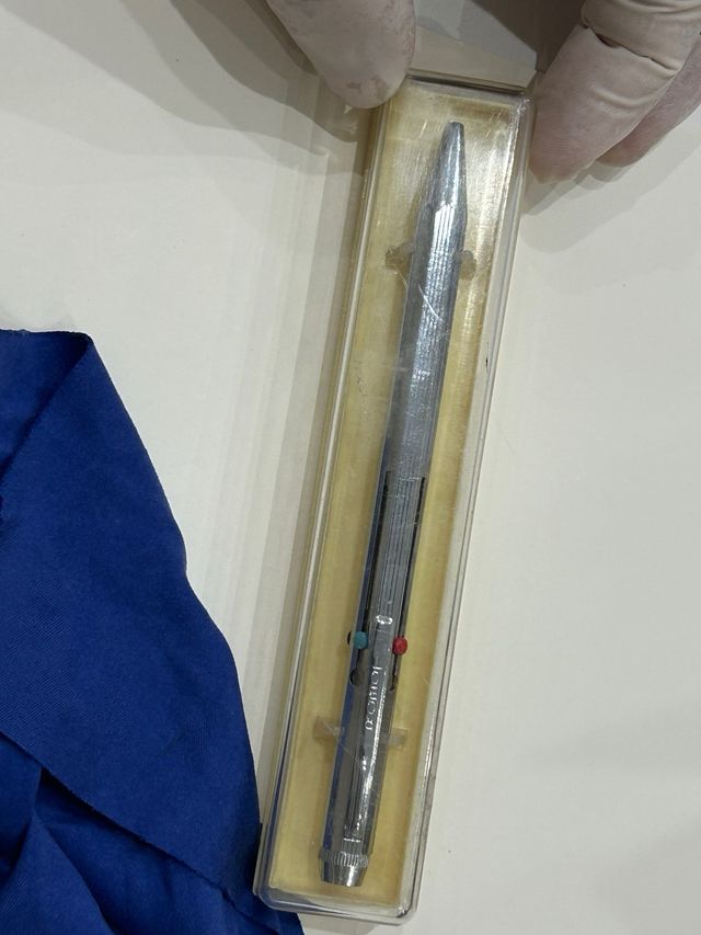 Bolígrafo ROBOT cromado vintage multifunción