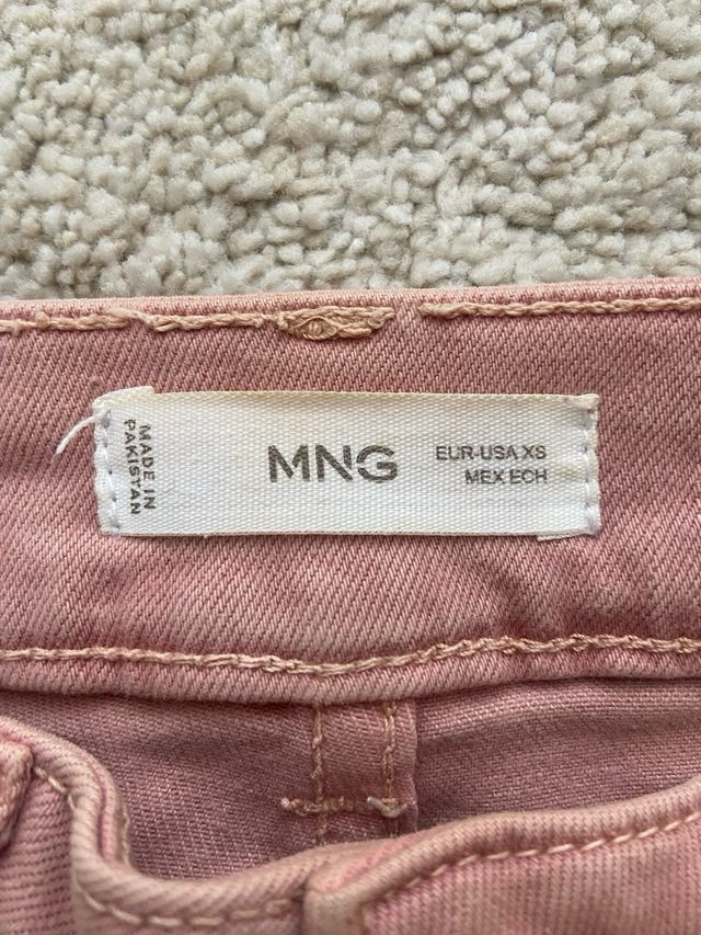 Pantalón Mango Teen Talla 32 Rosa