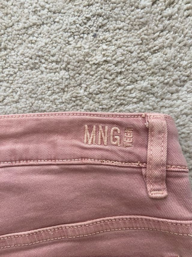 Pantalón Mango Teen Talla 32 Rosa