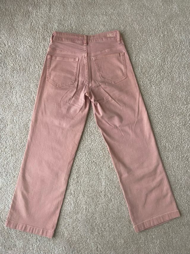 Pantalón Mango Teen Talla 32 Rosa