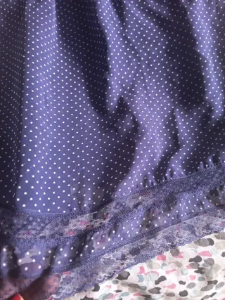 Lencero Oysho topos negro y blanco