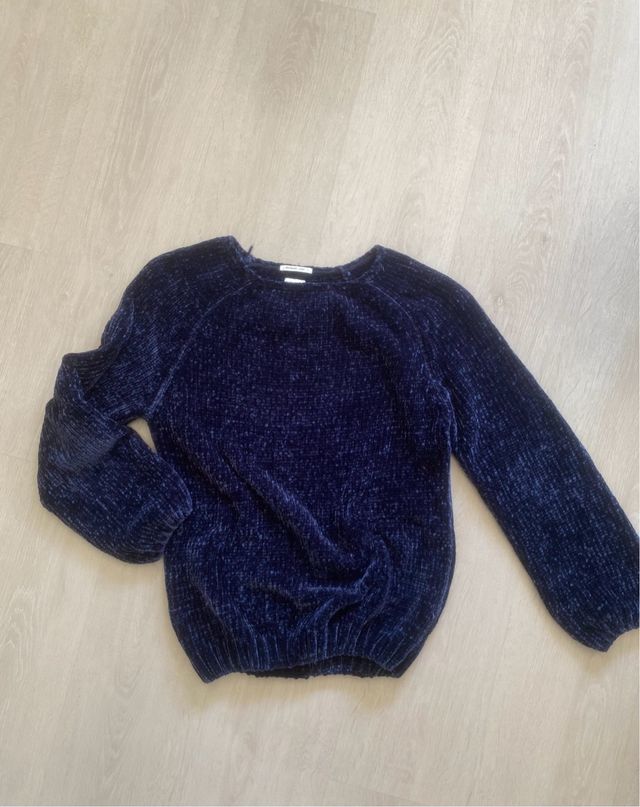 Jersey chenilla azul