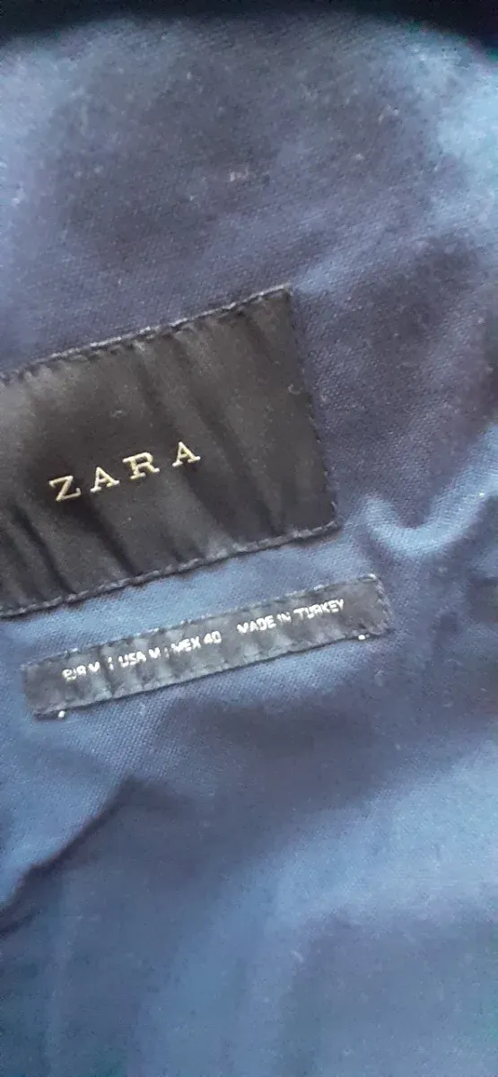 Chaqueta deportiva hombre azul y blanco