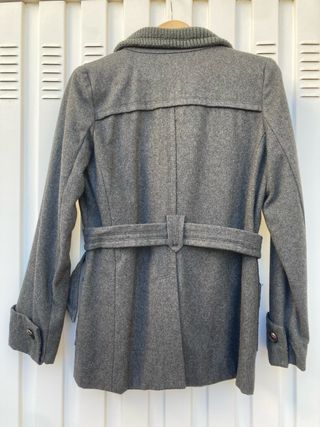 Abrigo paño mujer gris Talla L