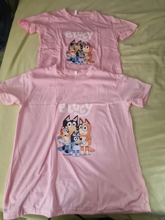 2 Camisetas Rosas Bluey