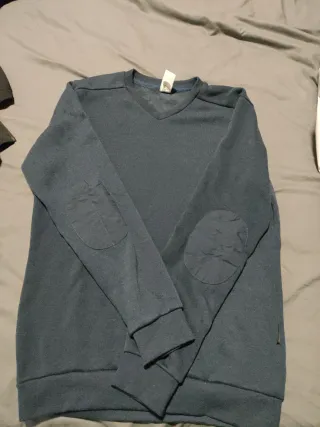 Jersey azul cuello pico talla L