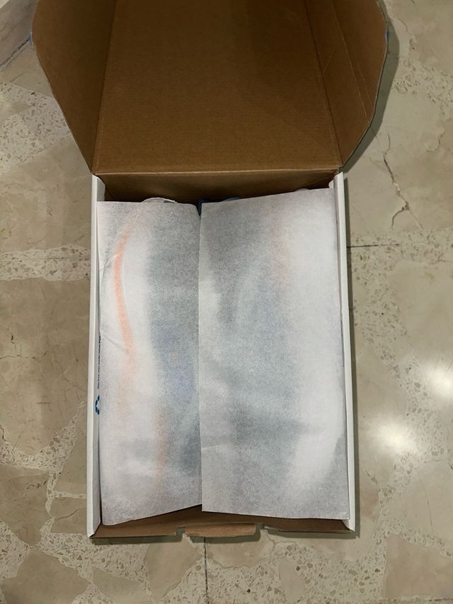 Zapatos Hoka Bondi 9 Azul y naranja