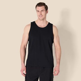 Camiseta de tirantes negra hombre