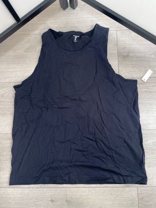 Camiseta de tirantes negra hombre