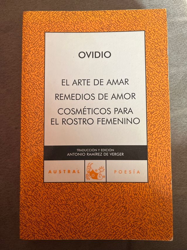 El arte de amar / Remedios de amor / Cosméticos...