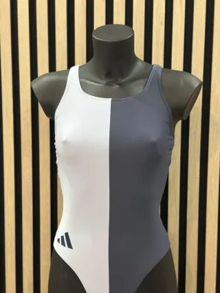 Bañador Adidas Mujer Gris y Blanco