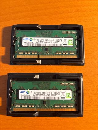 2x 2GB Samsung DDR3 SODIMM RAM
